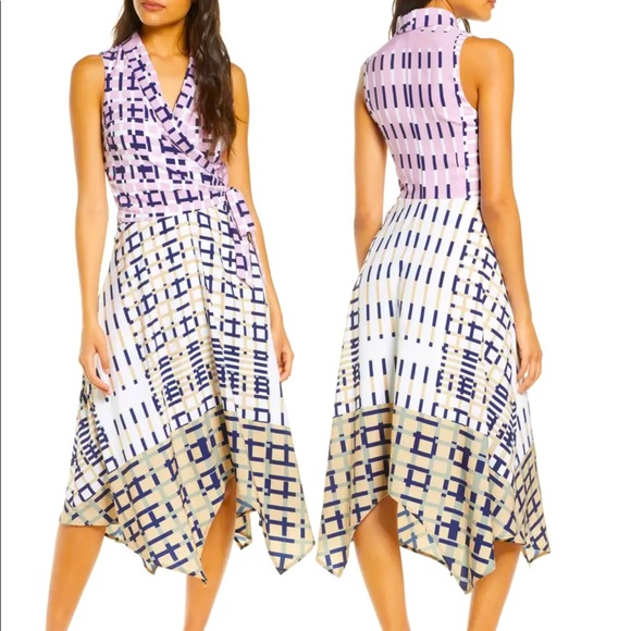 Rhiann Geo Print Wrap Dress - Picture 1 of 1